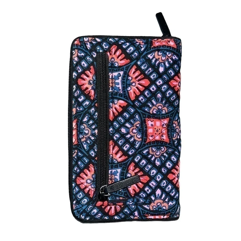 Vera Bradley Women's Cotton Turnlock Wallet with RFID Protection